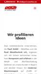 Mobile Screenshot of pauli-metallbau.de