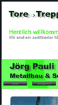 Mobile Screenshot of pauli-metallbau.com